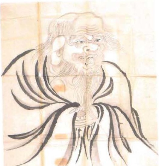 Портрет Лао-цзы. Японский рисунок 19 в