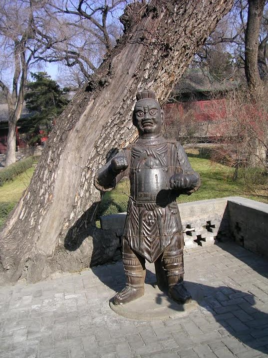 Железная статуя воина 12 в. Фото автора 2006 г.